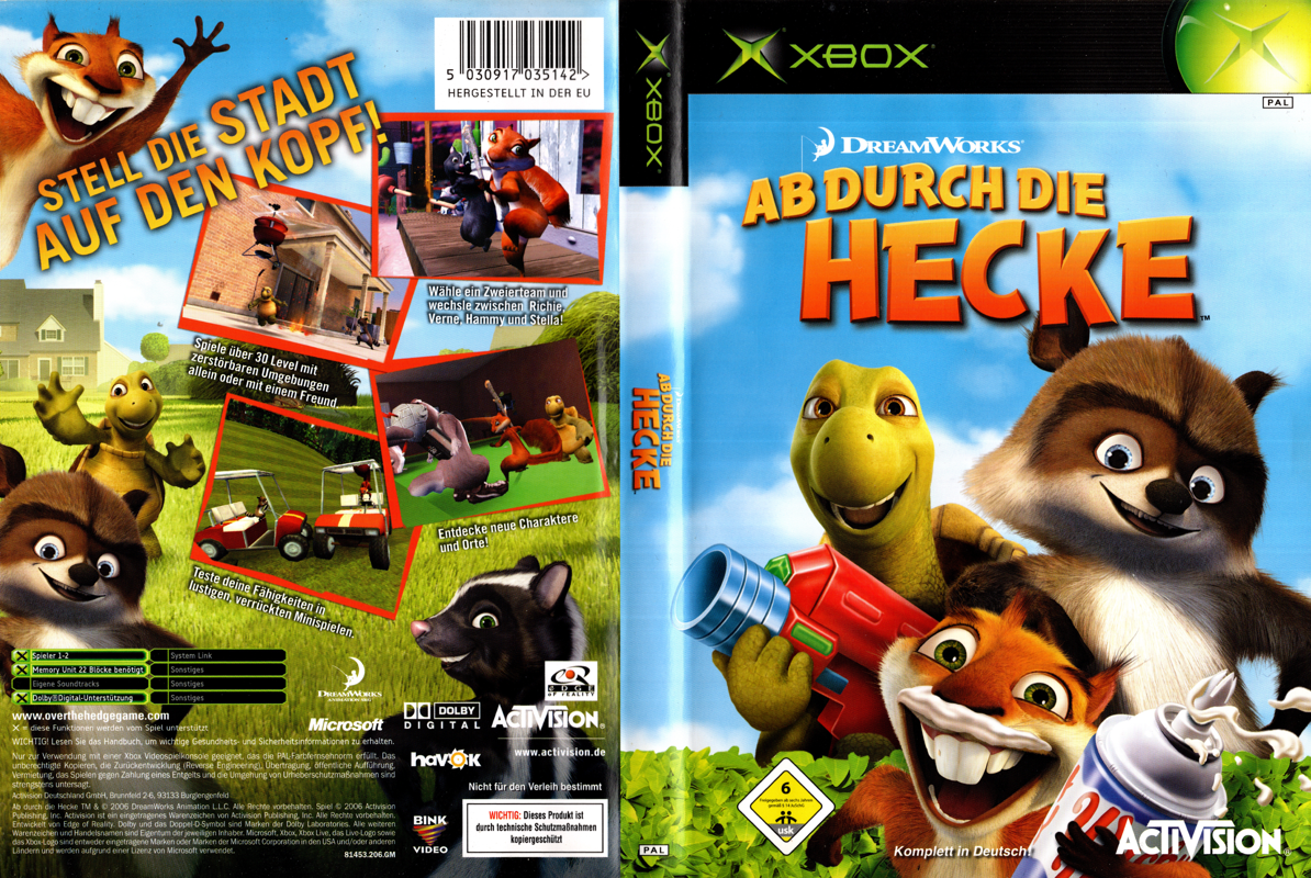 Over the Hedge box art for Xbox